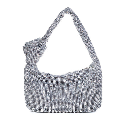 Silver Handheld Sparkly Bag
