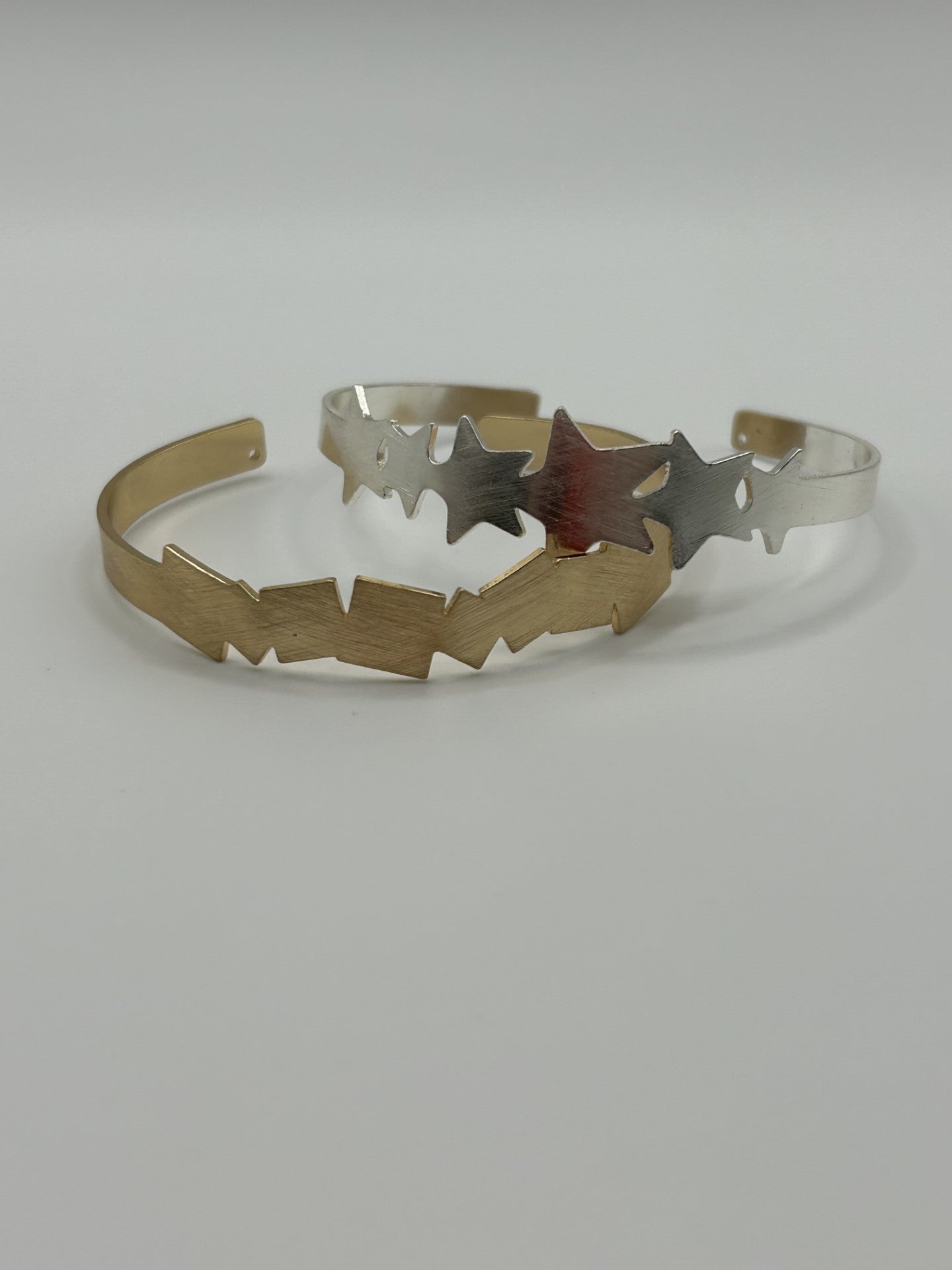 Contemporary Multi Square Torque Bangle