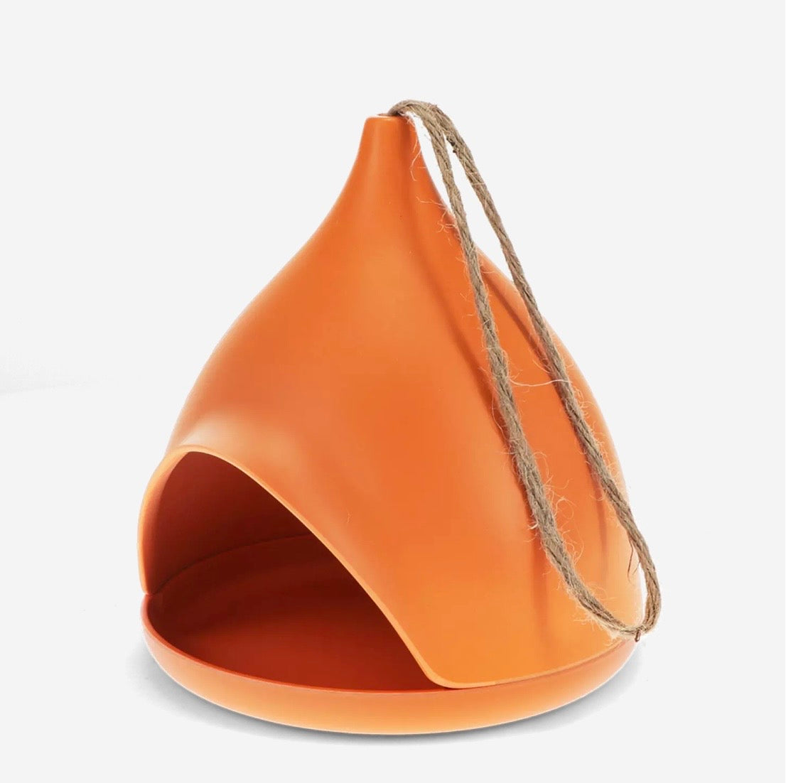 Bamboo Fibre Bird Feeder in Orange - Rex London
