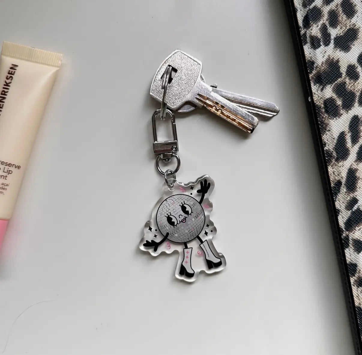 Discoball Diva Keyring - Dolly’s Doodles