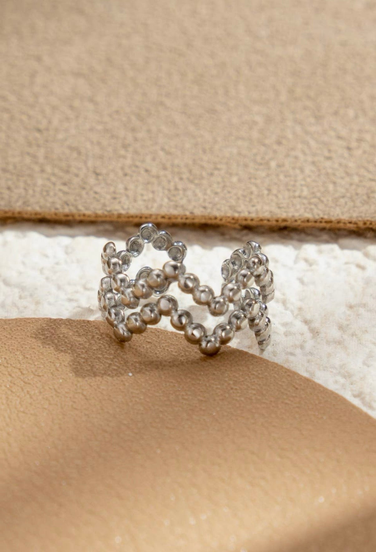 Zigzag Ear Cuff in Silver - NOSTRUM