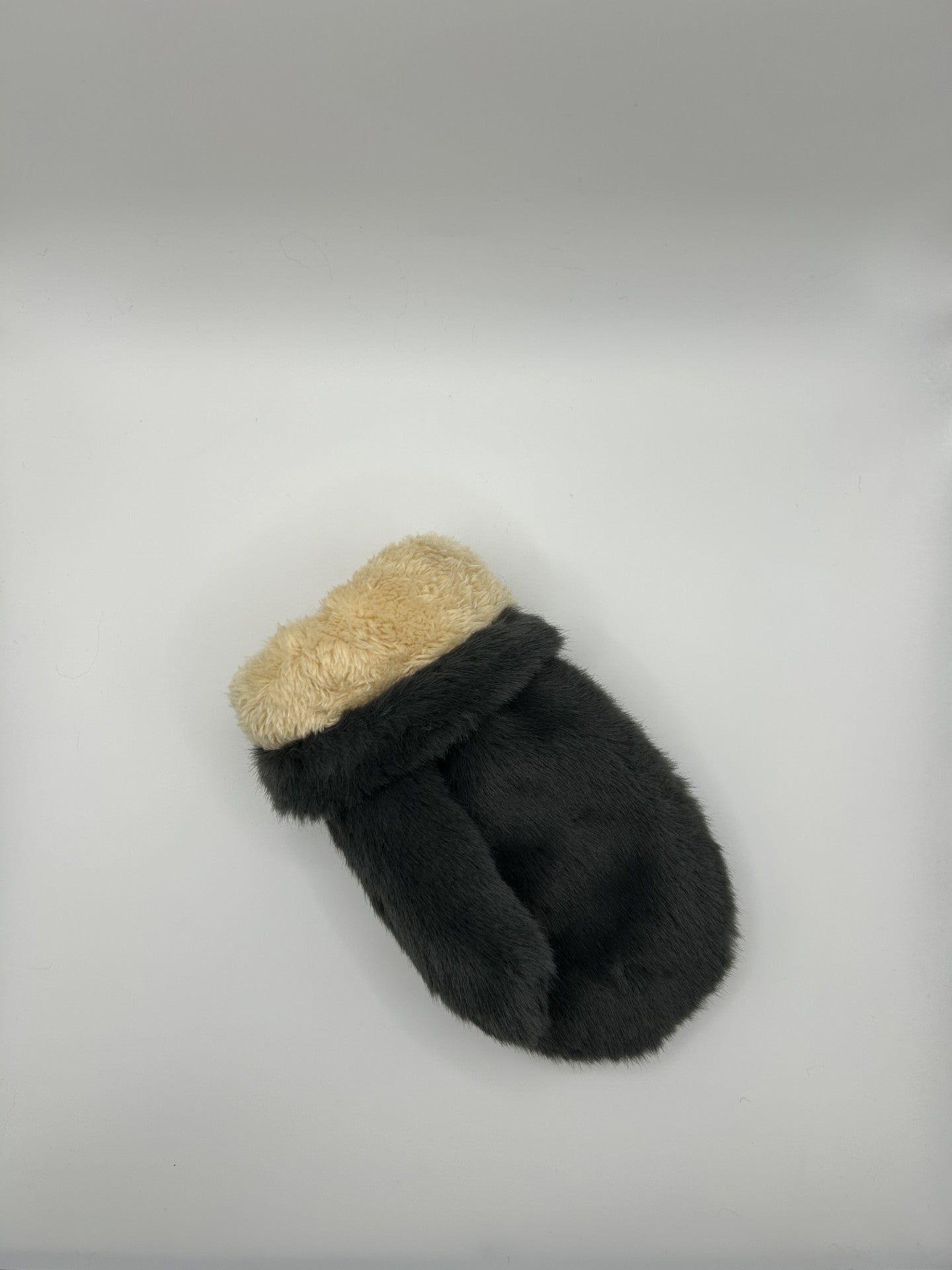 CoCo Faux Fur Mittens - Charcoal