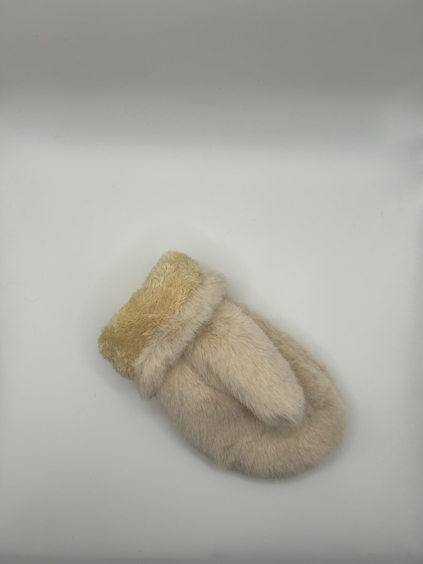 CoCo Faux Fur Mittens - Cream