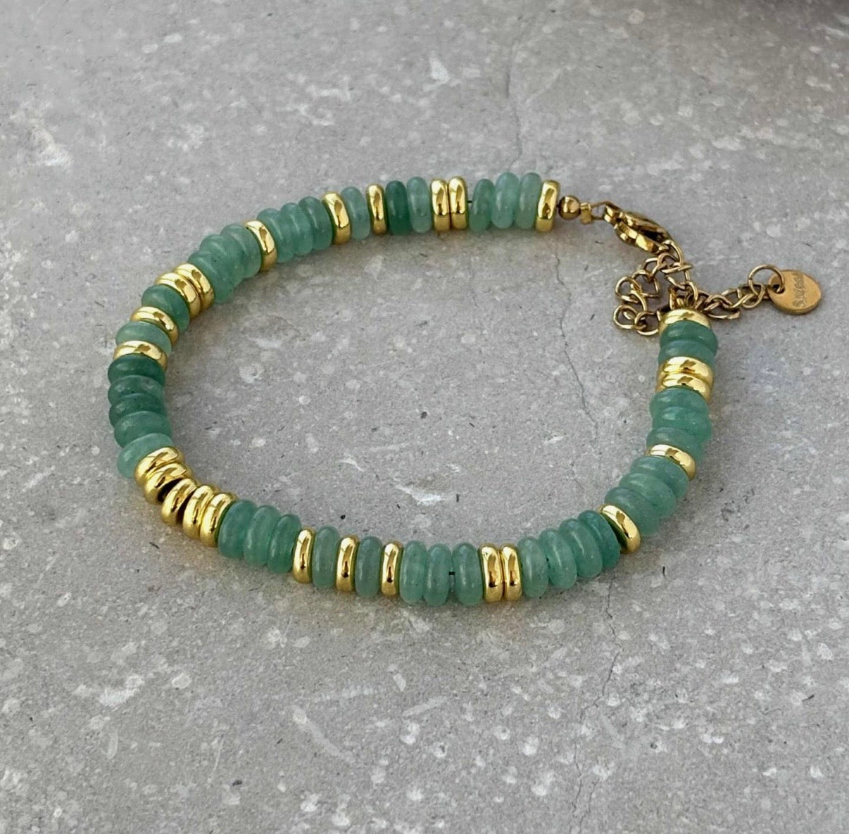 Jade Green Tone Beaded Bracelet - NOSTRUM