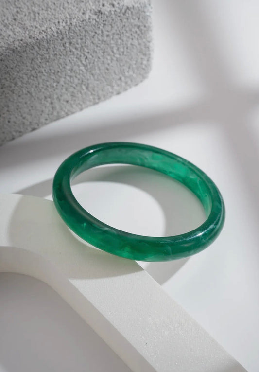 Resin Bangle in Green