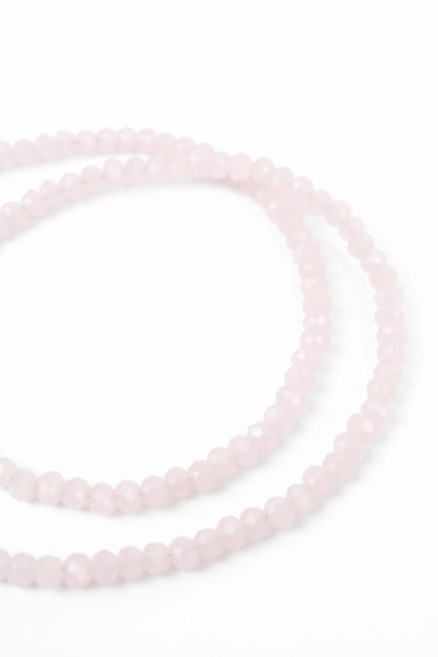 Glass Beaded Necklace in Rose - My Doris