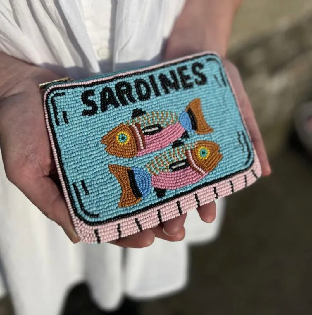 Sardine Beaded Purse Pouch - Earth Squared