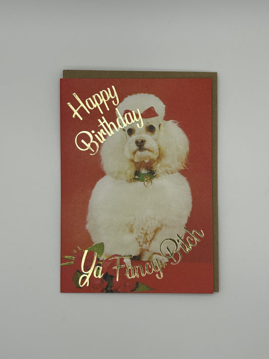 Ya Fancy B*tch Birthday Card - Smitten Kitten