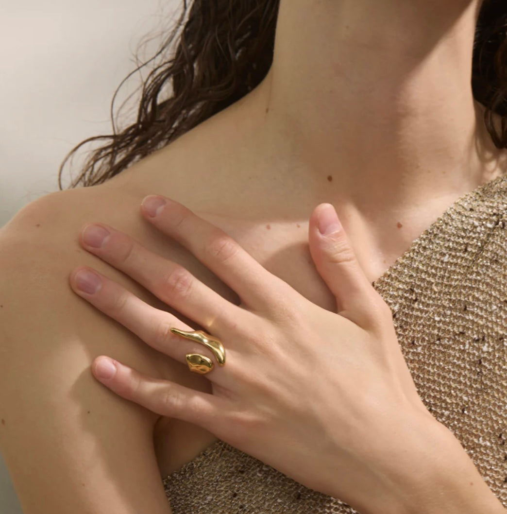 Geometric Ring in Silver - NOSTRUM