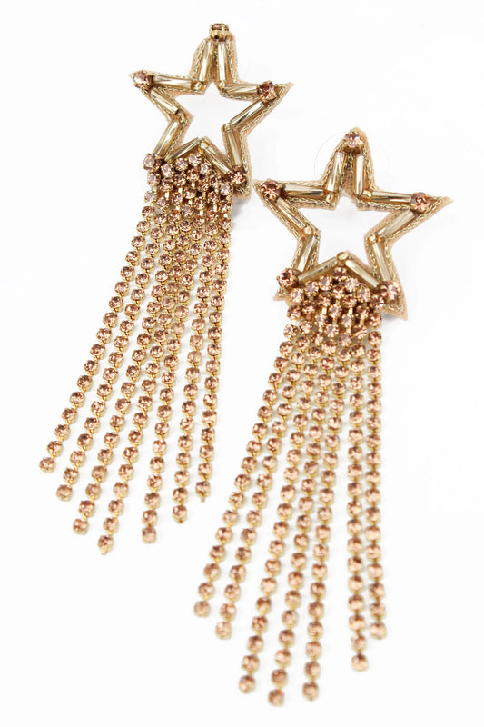 Shooting Star Earrings in Gold - My Doris