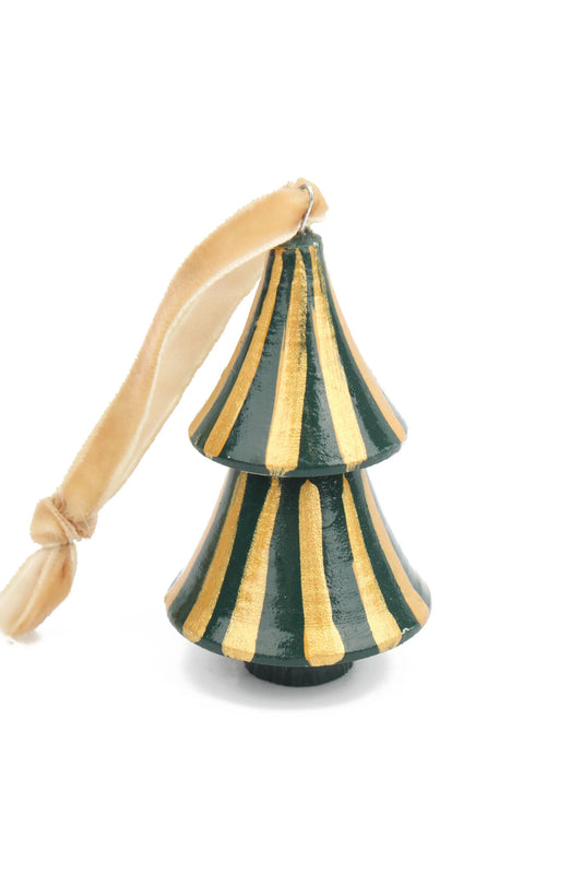 Green & Gold Hanging Mini Tree Decoration - My Doris