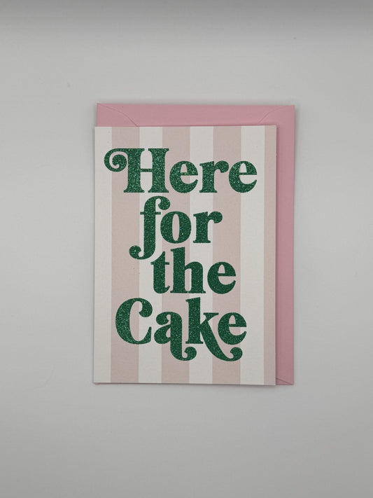 Here For The Cake Card - Oh Squirrel