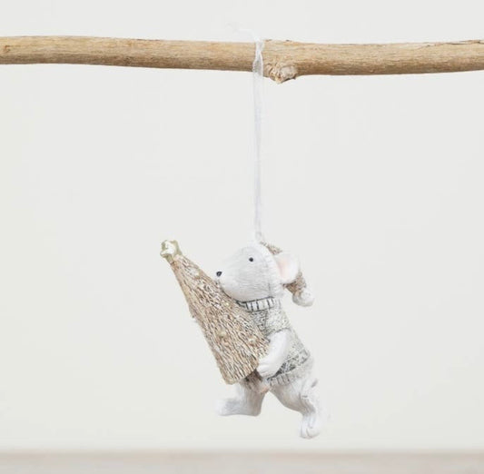 Christmas Mouse Hanging Decoration