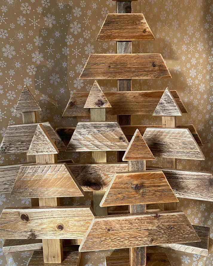 Rustic Minimalist Wooden Christmas Trees - Reclaimed & Rustic Woodcraft