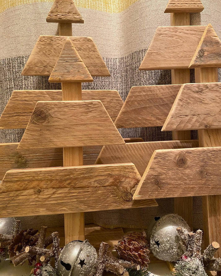 Rustic Minimalist Wooden Christmas Trees - Reclaimed & Rustic Woodcraft