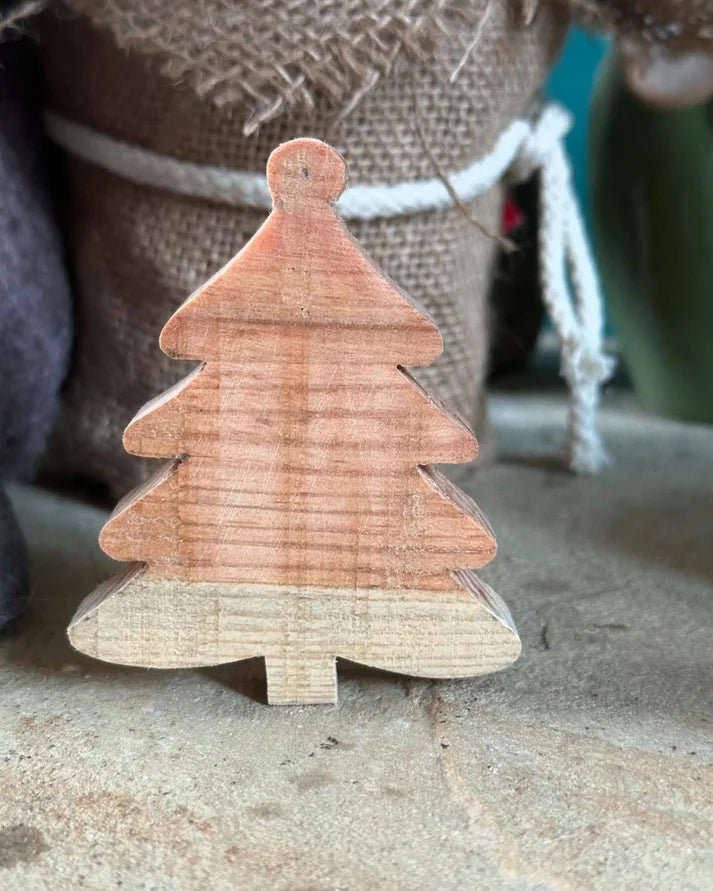 Rustic Wooden Hanging Tree Decoration - Reclaimed & Rustic Woodcraft