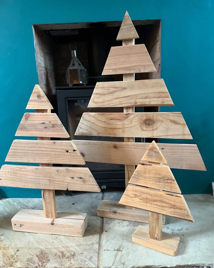 Rustic Minimalist Wooden Christmas Trees - Reclaimed & Rustic Woodcraft