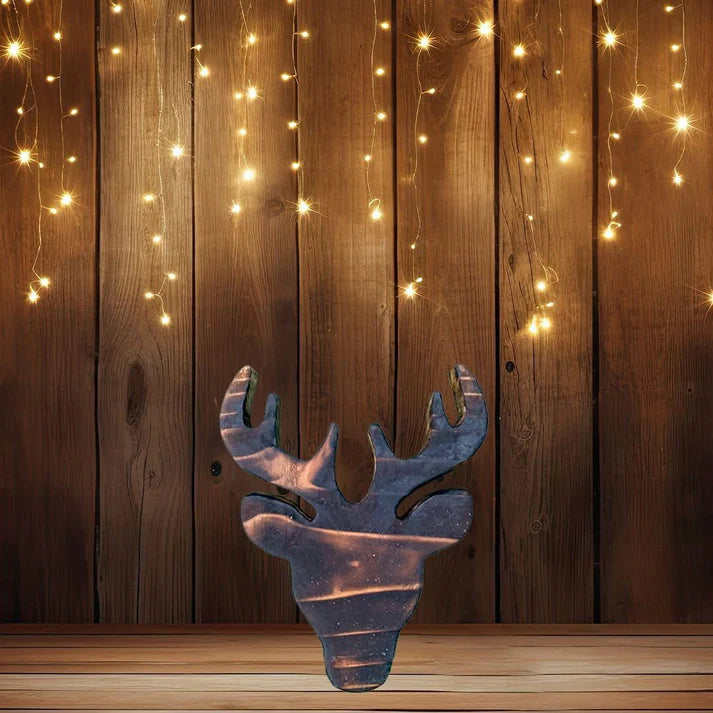 Rustic Wooden Stags Head Hanging - Reclaimed & Rustic Woodcraft