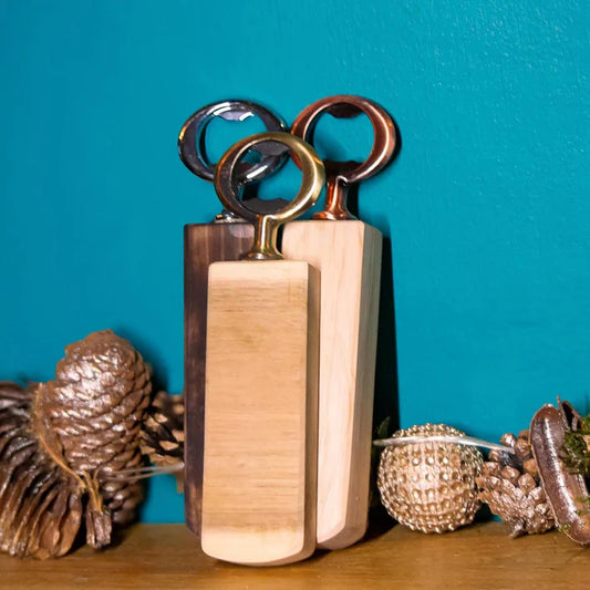 Rustic Wooden Handle Bottle Opener - Reclaimed & Rustic Woodcraft