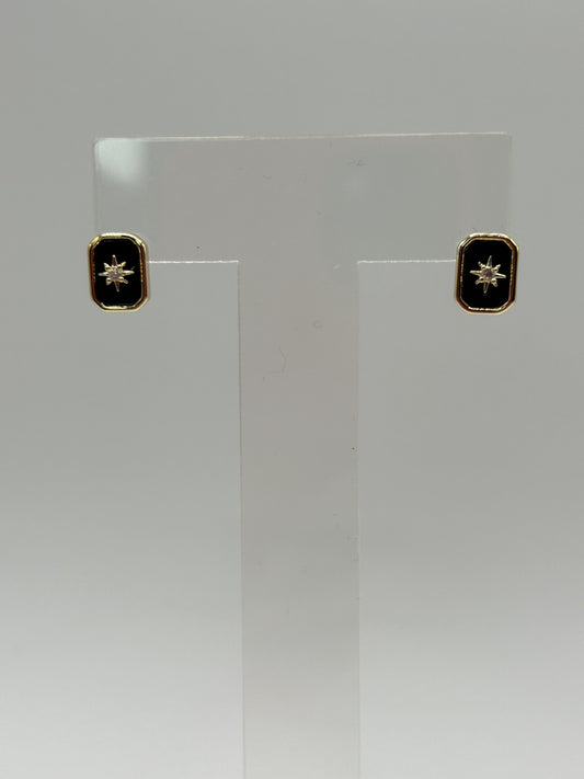 Midnight Star Earrings 14ct Gold Plated