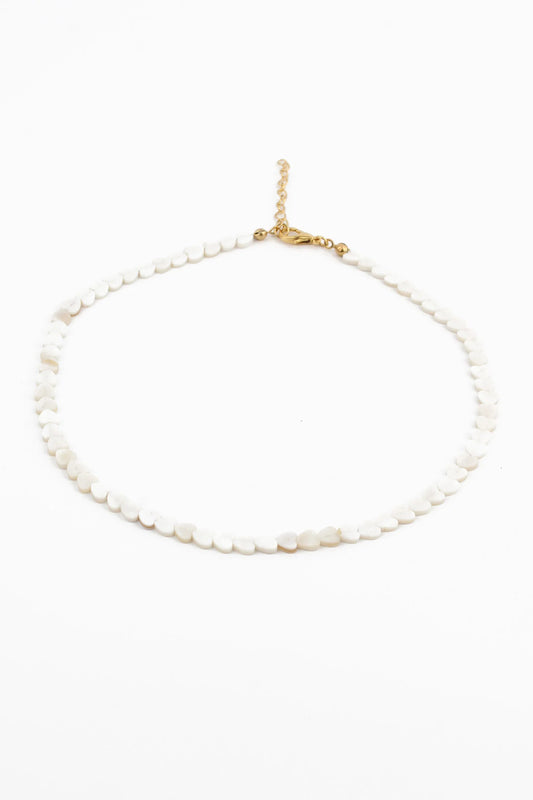 Mother of Pearl Heart Necklace - My Doris