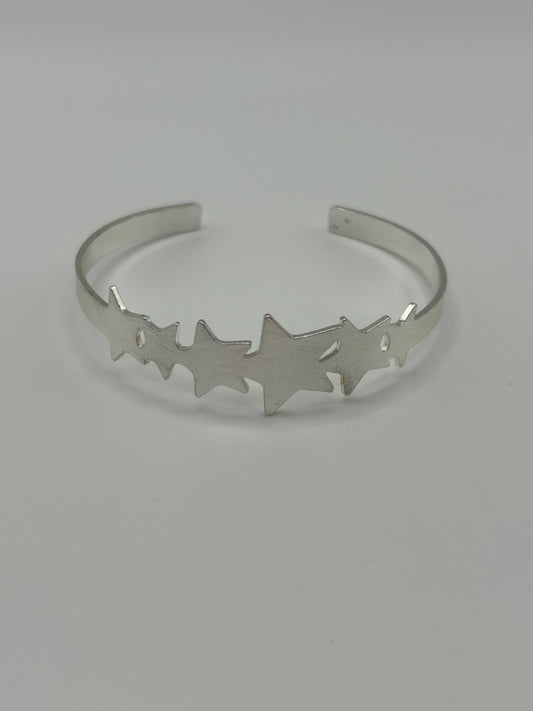 Contemporary Multi Star Torque Bangle