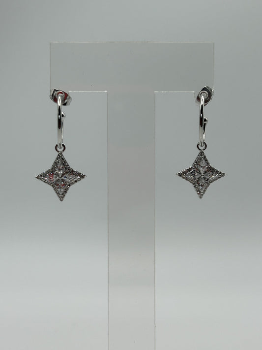 Valentina Earrings - Silver Plated