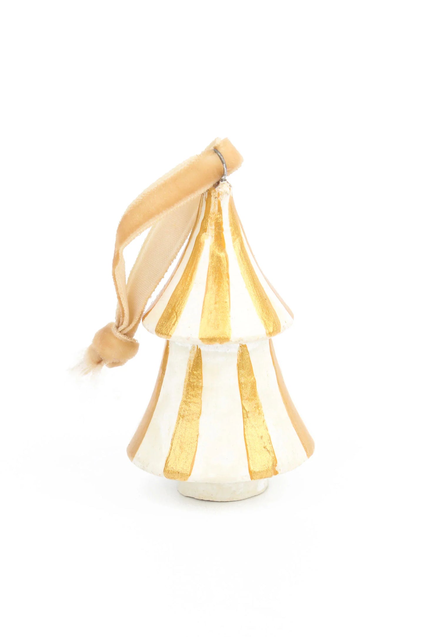 Cream & Gold Hanging Mini Tree Decoration - My Doris