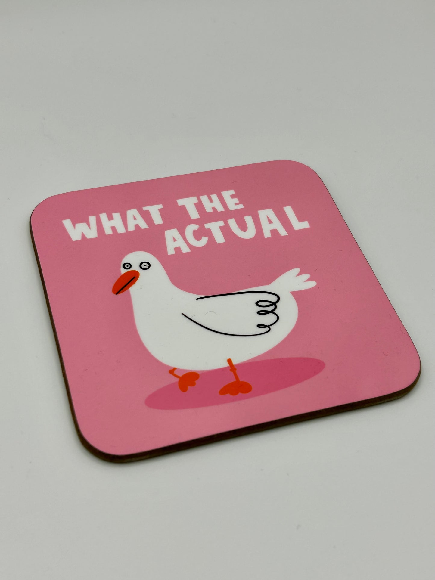 Lucy Maggie Designs - What The Actual Duck Coaster