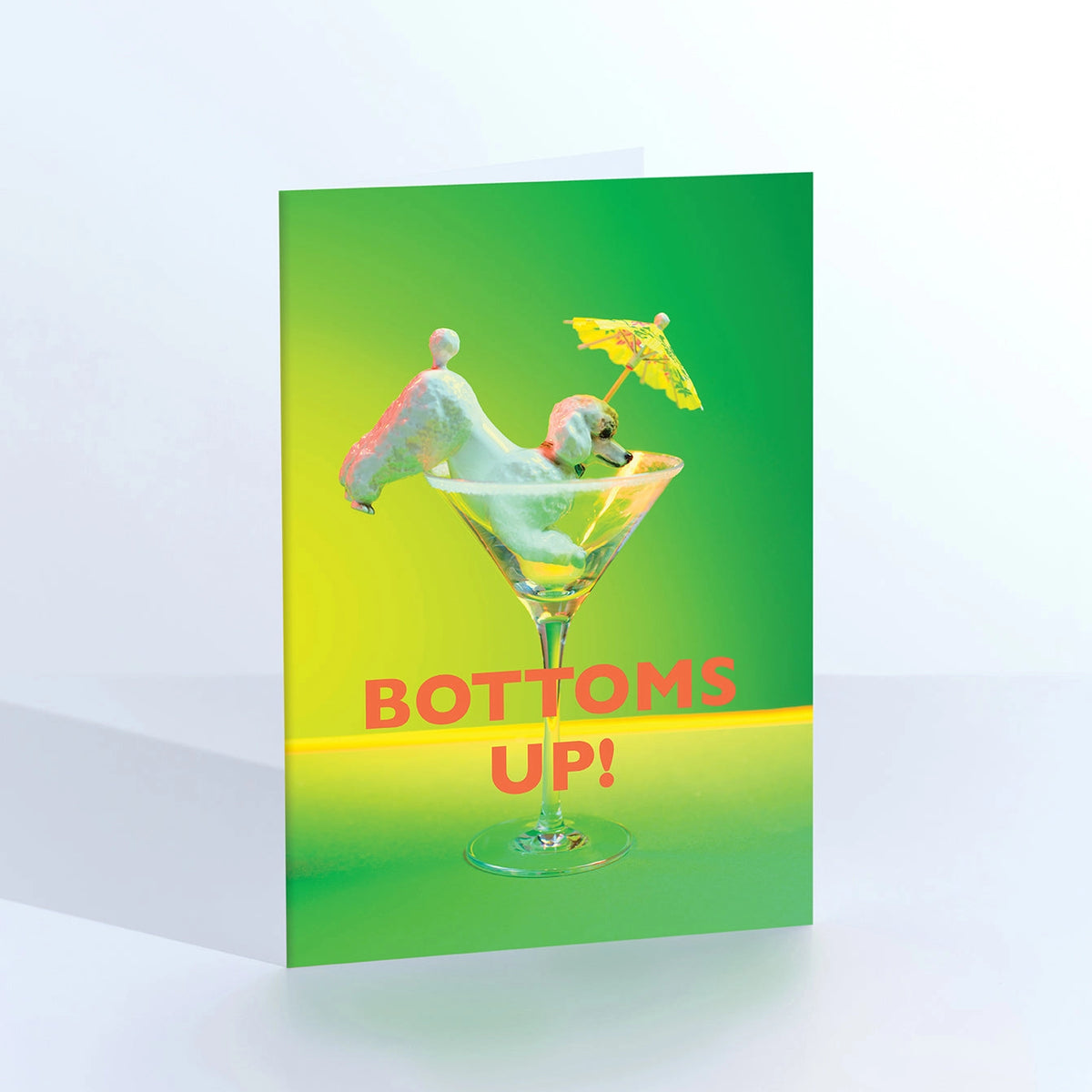 Bottoms Up Greetings Card - Ornament Art