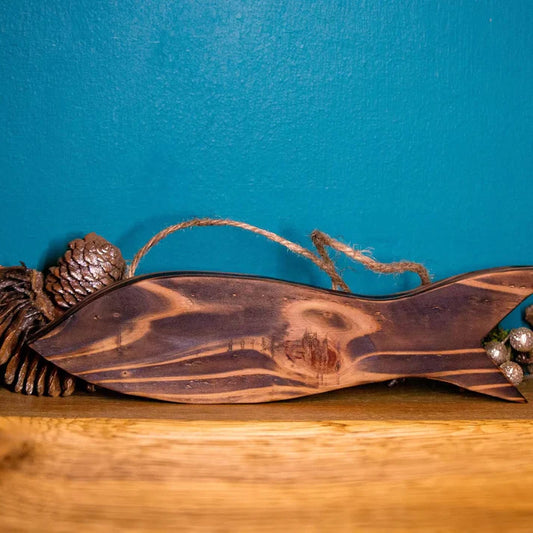 Rustic Handcrafted Wooden Fish Wall Decor - Reclaimed & Rustic Woodcraft