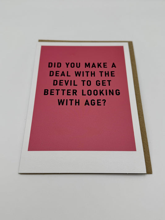 Did You Make A Deal With....Card - Ohh Dear