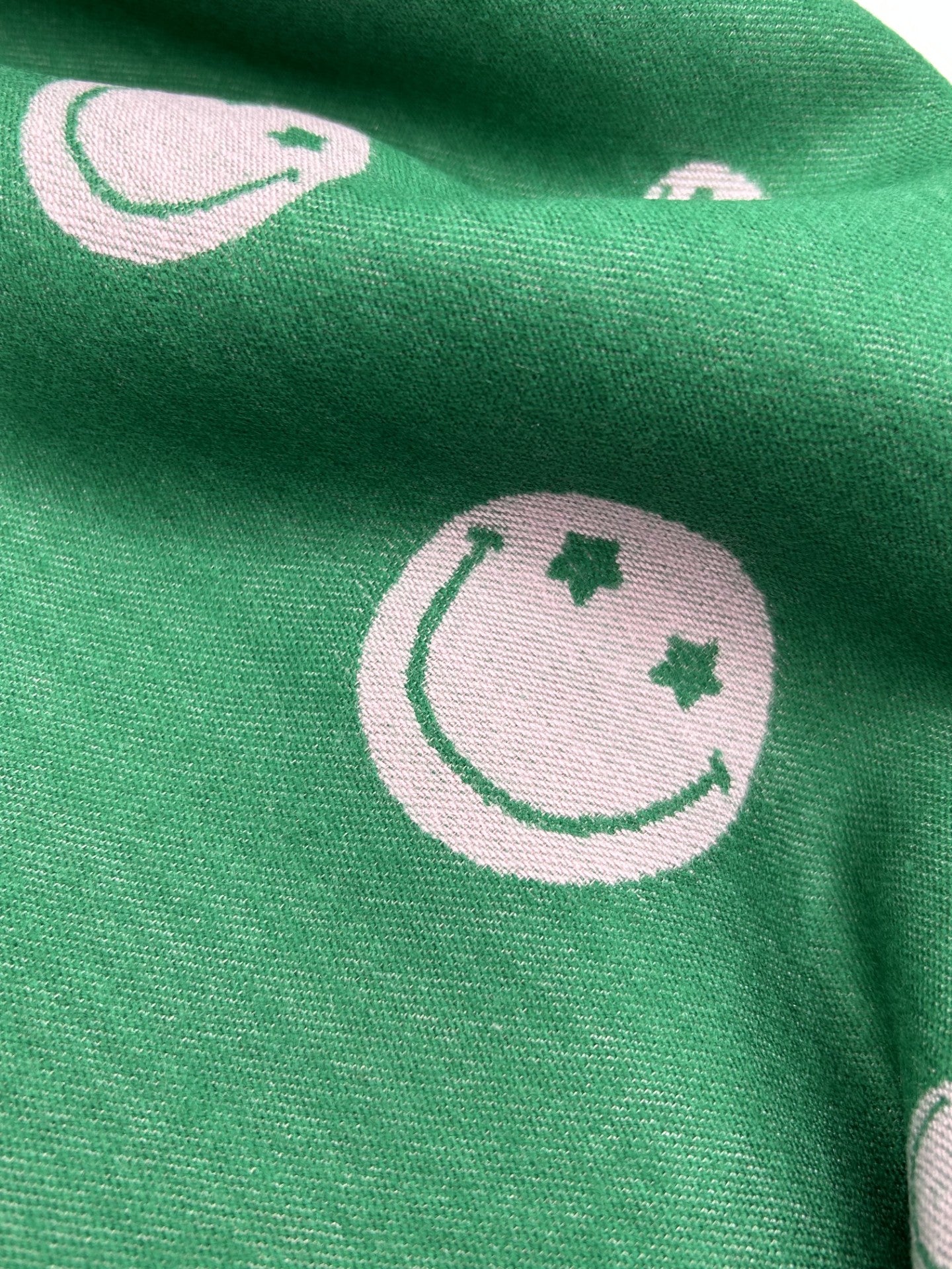 Green Smiley Scarf/Pashmina