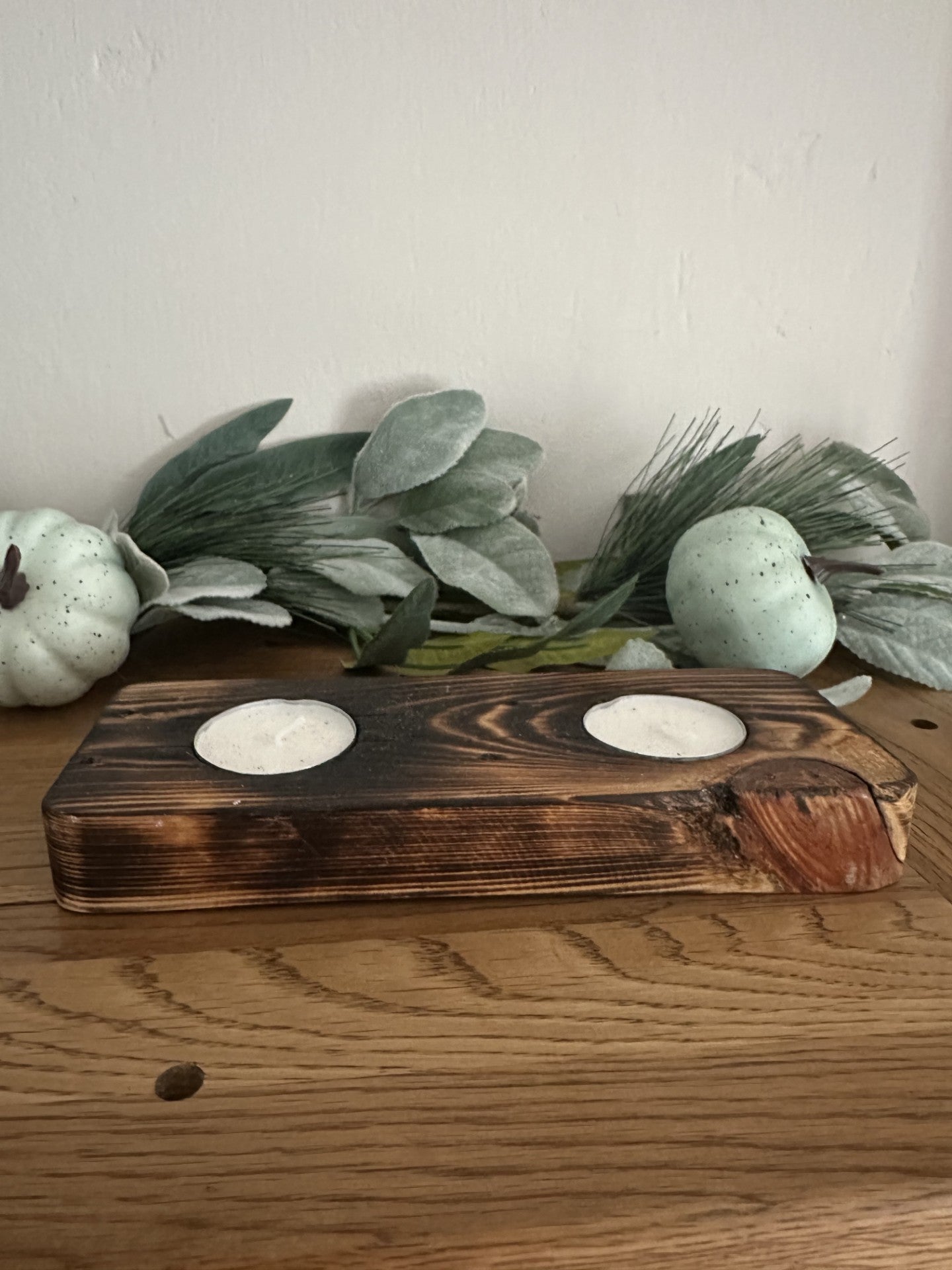 Rustic Wooden Tealight Holders - Reclaimed & Rustic Woodcraft