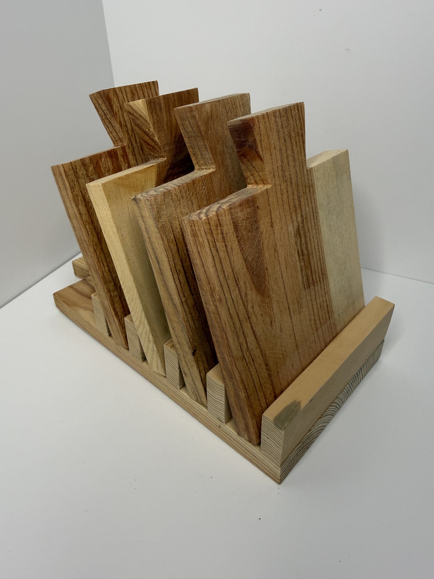 Rustic Coasters in Holder - Reclaimed & Rustic Woodcraft