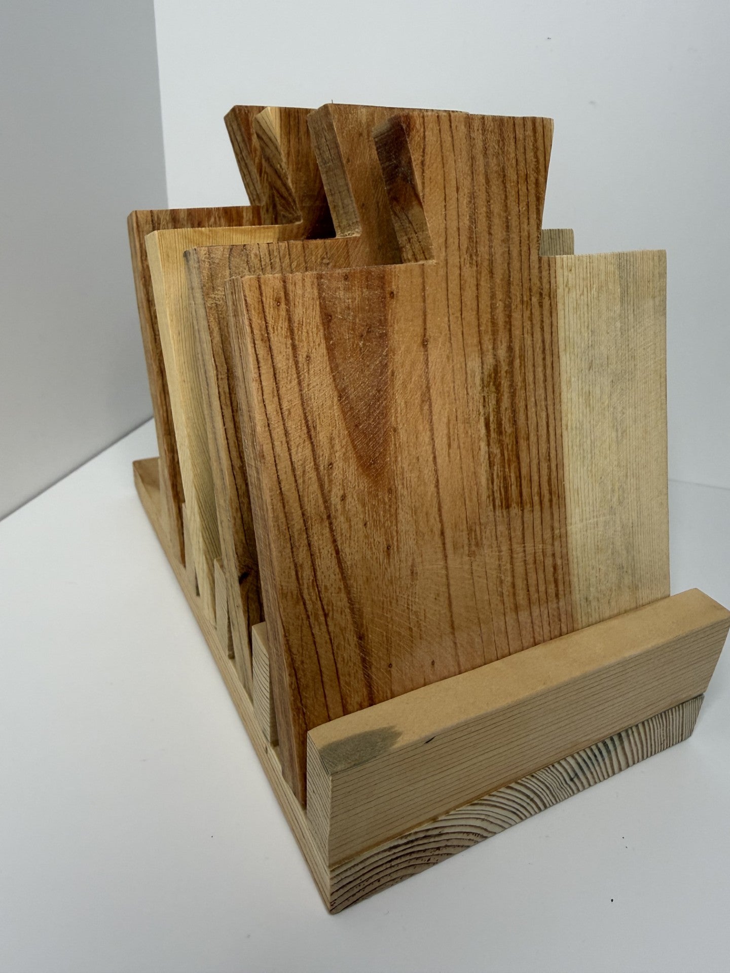 Rustic Coasters in Holder - Reclaimed & Rustic Woodcraft