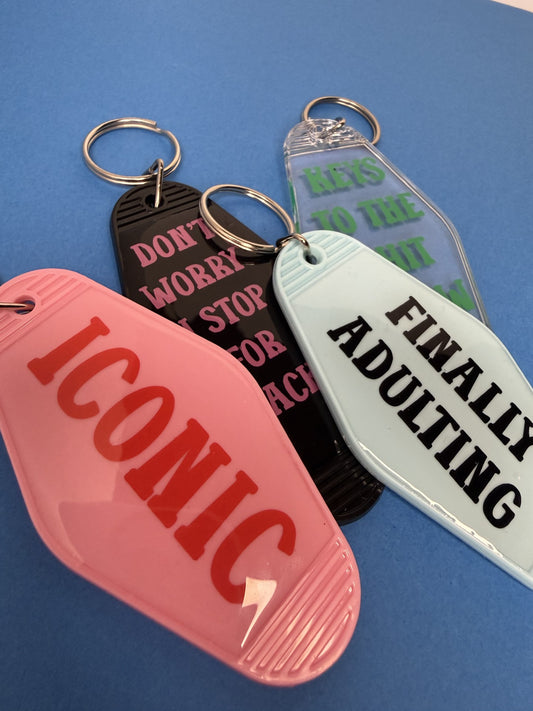 Motel Keyrings - Assorted Designs - Buba Goods